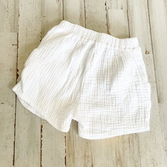 Girl's White Drawstring Shorts | Size: 4 - Picture 3 of 5